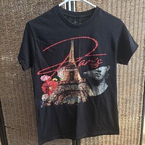 Paris Graphic Black T-Shirt by Alpha Collective